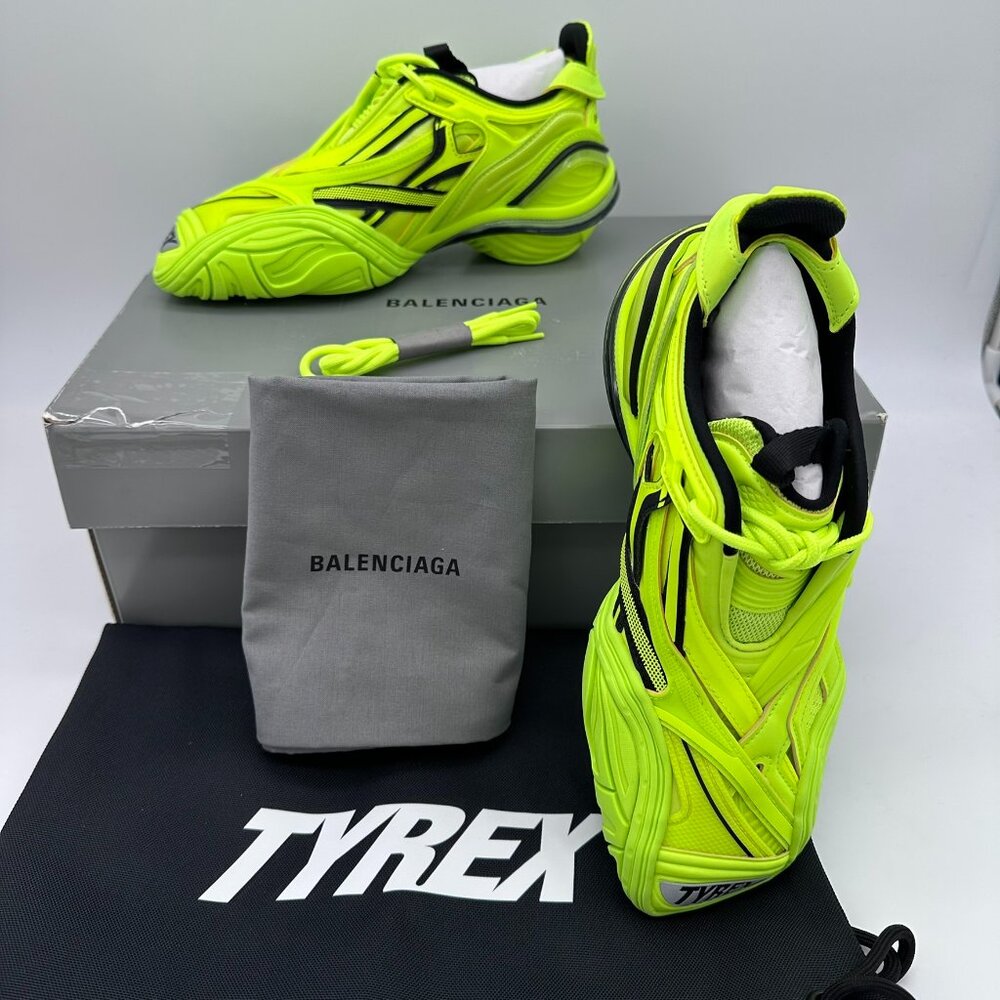 Balenciaga Women's Tyrex Low Top‎ Athletic Sneaker, Size EU37/US7,  Fluo Yellow